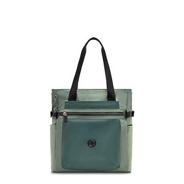 Kipling Faiza 15" Tote Bag Laptopväska Gröna | SE 1919EB